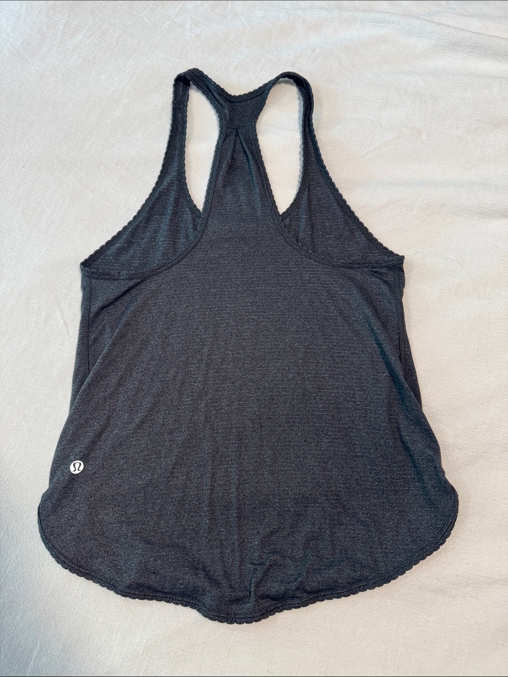lululemon athletica Dark Gray Racerback Tank Top